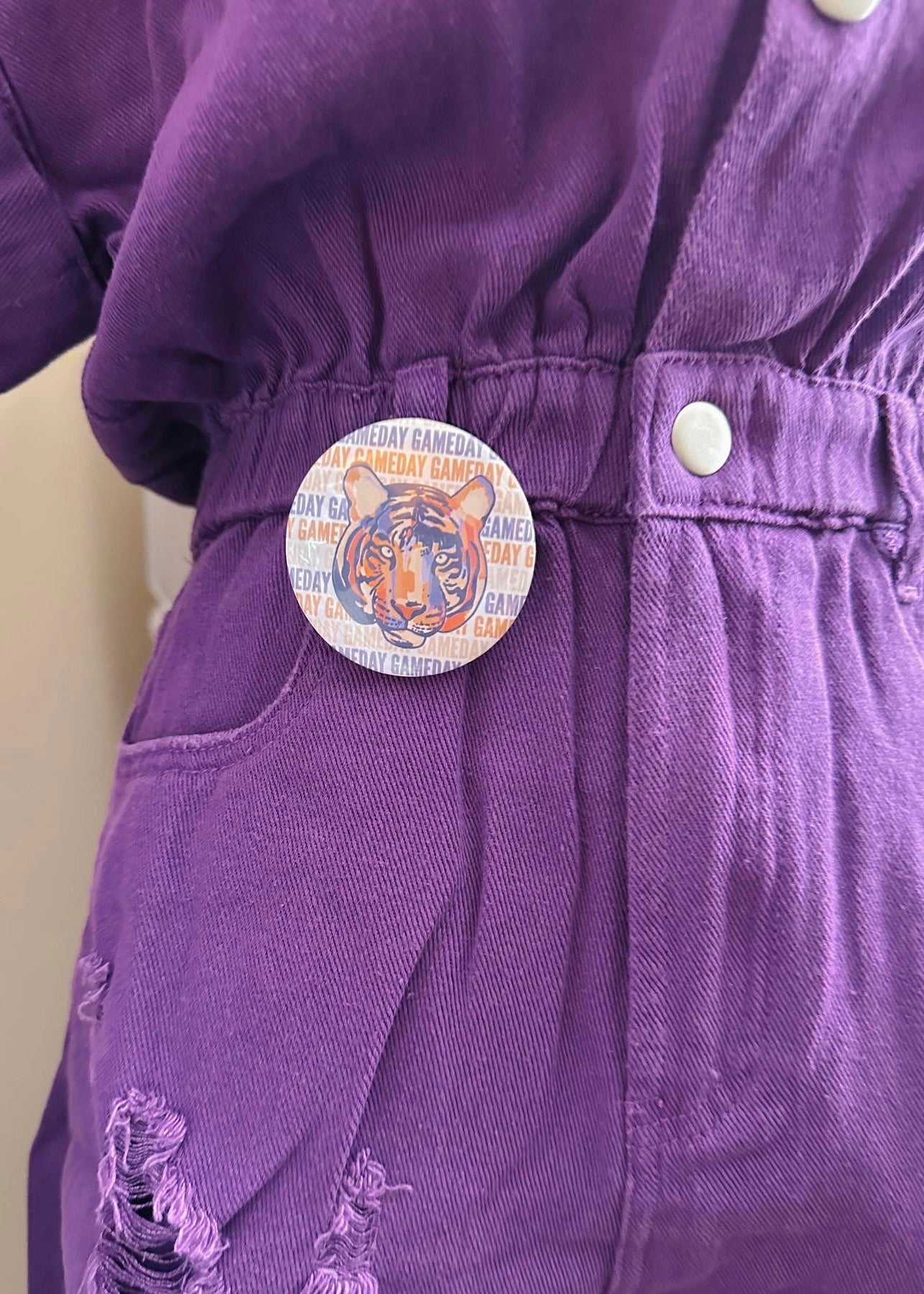 Tiger Head Game Day Pin