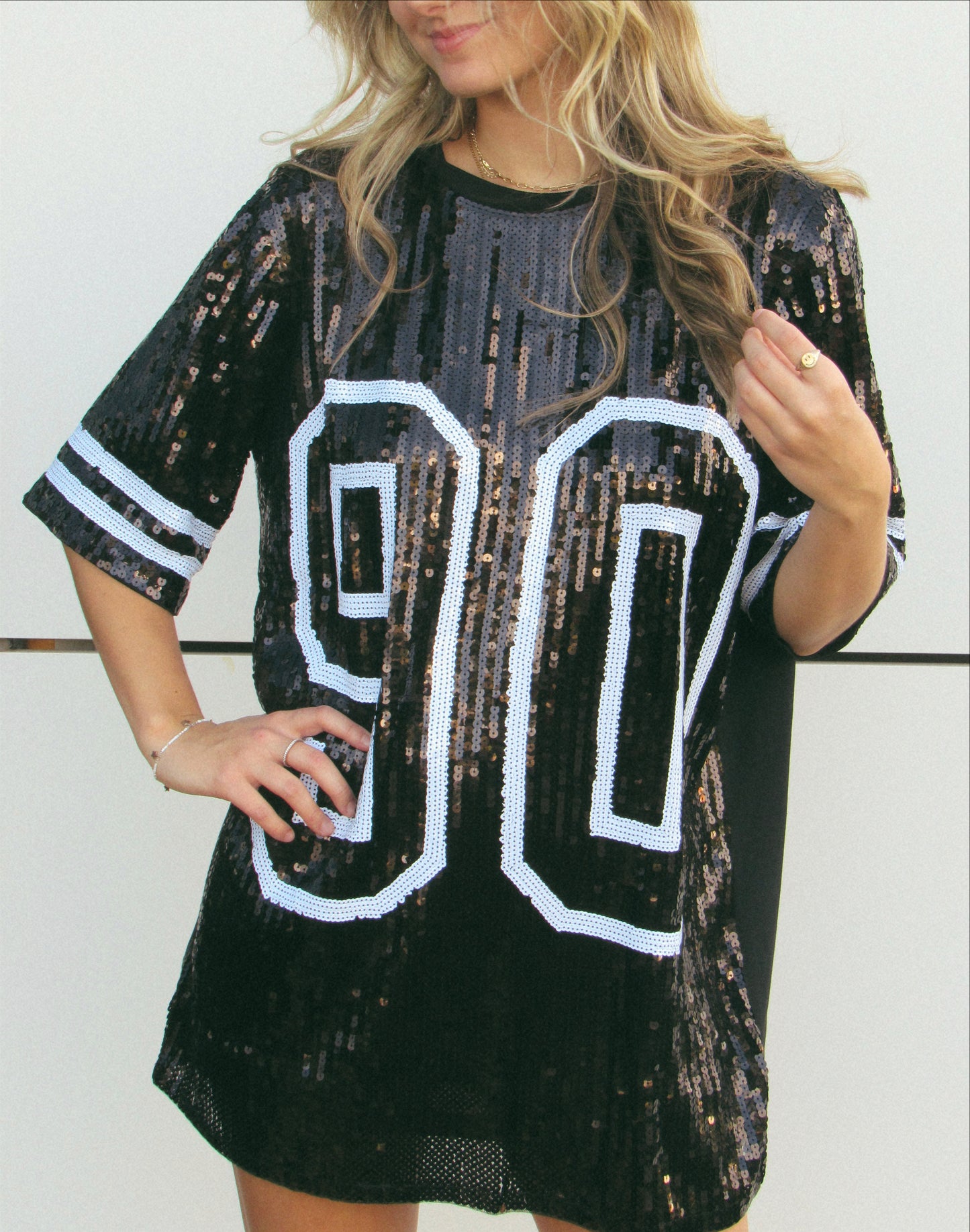 #90 Sequin Jersey Dress