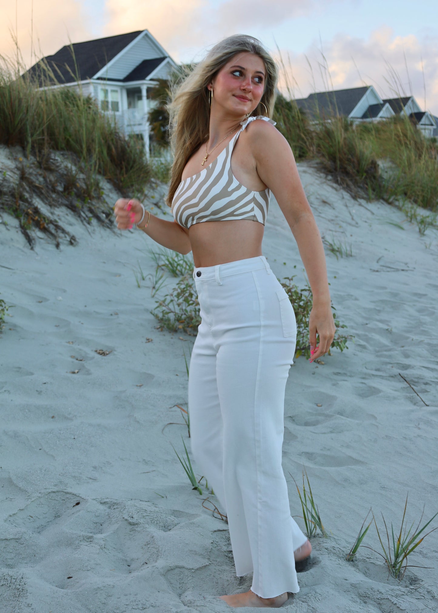 White Wide Leg Denim