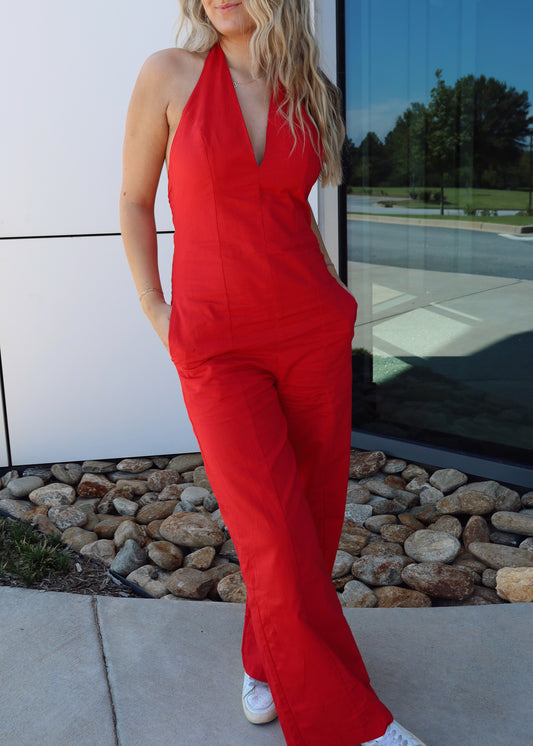 Rally Halter Jumpsuit