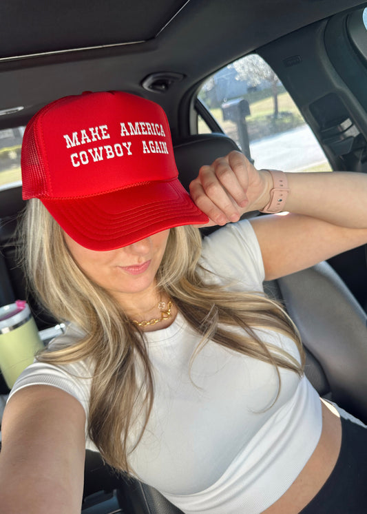 Make America Cowboy Again Trucker