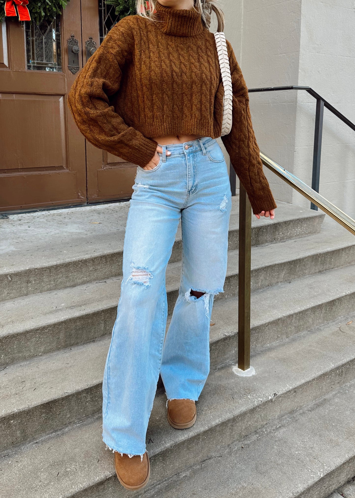 Mocha Latte Turtleneck Sweater